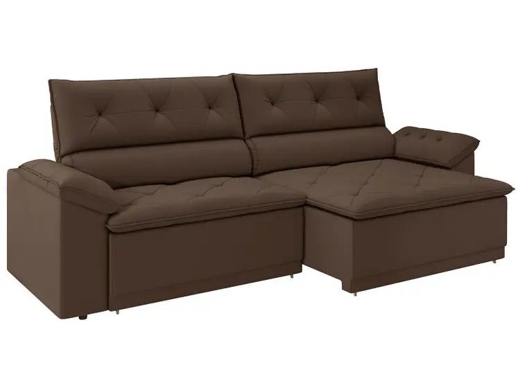 Sofá Retrátil Reclinável 3 Lugares